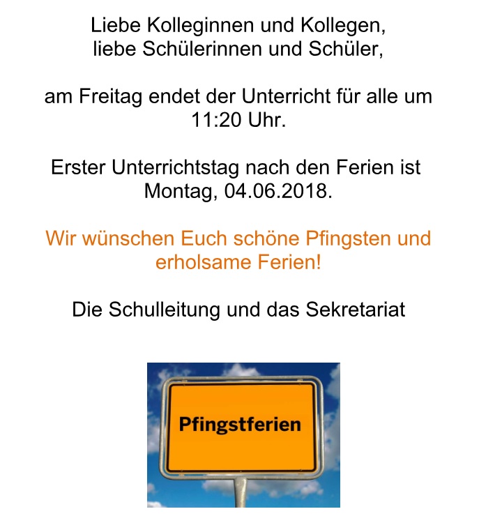 Pfingstferien